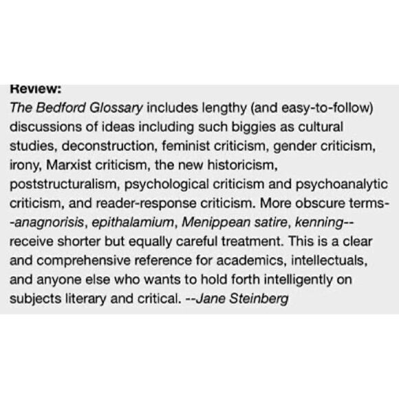 The Bedford Glossary of Critical and Literary Terms - Picture 3 of 15